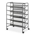 thumbnail image 2 of Whitmor 5-Tier Metal Rolling Shoe Rack, 2-Sided Closet Shoe Cart, Space-Saving Design, 30-Pair Capacity, Gunmetal Gray, 2 of 6
