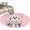 Pink, variant on Round Rugs 5Ft, Black White Halloween Round Area Rug Washable Indoor Throw Carpet, Ghost Modern Art Soft Non Slip Circle Rug for Cabinet Bathroom Home Decor Aesthetic