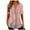Pink, variant on Fesfesfes Womens Summer Tops Women's Fashion V-neck Print Casual Loose Short Sleeve Top Short Sleeve V-neck Top/Shirt Turtleneck Bodysuit 2XL(US:12)