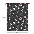 thumbnail image 5 of Christmas Bags Drawstring,Black Christmas Snowman Pattern Large Xmas Christmas Gift Bags,Reusable for Xmas and New Year Party Favors and Supplies,27.6" X 19.7", 5 of 5