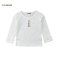 thumbnail image 6 of Toddler Baby Kids Girl Cotton Long Sleeve Solid Tee Tops T-Shirt Clothes, 6 of 6