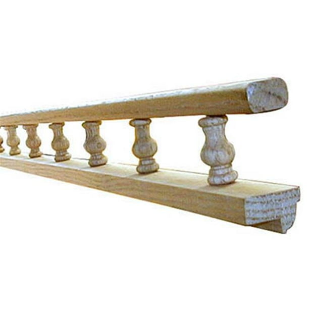 Omega Npsprl Wl O Wood Gallery Rails With .25 In. Wrap Around Lip - Red