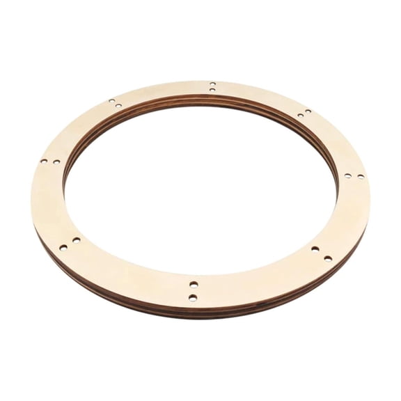Wozhuo DIY Wooden Wreath Frame Perforated Hollow Easter Decoration Craft