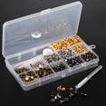 thumbnail image 3 of keepw Versatile Metal Double Cap Rivets For Various Leather Crafts Metal Double Cap Side Round Rivet, 3 of 6