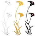 thumbnail image 5 of Flores Adhesivo De Pared Adhesivo De Espejo Extraíble Adhesivo De Pared Moderno Decoración Del Hogar Minnieouse HA045752-02, 5 of 5