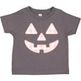 thumbnail image 3 of Inktastic Plaid Pastel Pink Pumpkin Face Halloween Decor Girls Toddler T-Shirt, 3 of 5