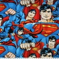 thumbnail image 1 of Tissu au mètre en molleton Fabric Creations à motif de Superman multi, 1 of 1