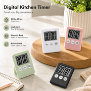 DIGITAL Timer Waterproof Shower Timer Touch Screen Emperature Humidity Display Wall Clock,466