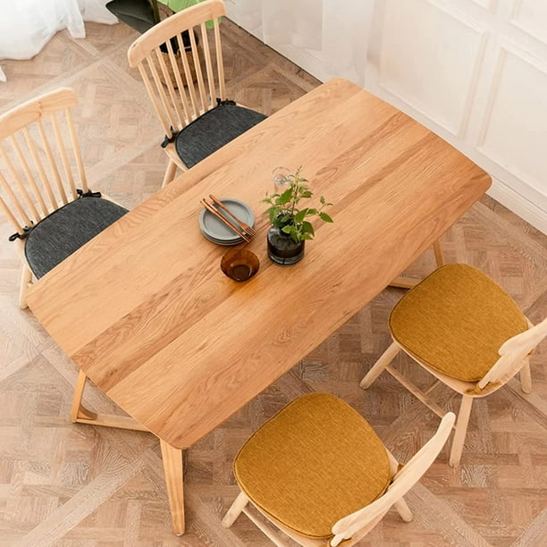 XINQIHANG Chair Pads for Dining Chairs Set of 6 Green Seat Cushions for Dining Room Chairs Chair Cushions for Dining Chairs 6 Pack Non Slip U Shaped Seat Pads for Dining Chairs