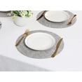 thumbnail image 6 of Unique Bargains Kitchen Placemats Washable Table Mat Wipeable Placemats Gray 13x13in, 6 of 7