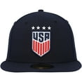 thumbnail image 2 of Men's New Era Navy USWNT Team Basic 59FIFTY Fitted Hat, 2 of 4