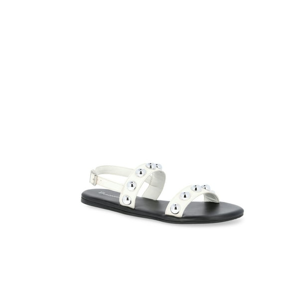 No Boundaries Women's Studded Flat Sandals