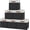 Black, variant on 13x13 Foldable Storage Cube Bins Set of 6, Linen Fabric Organizer with Leather Handles, Collapsible Closet Storage for Shelves, Beige/White Black Trim