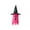 Hot Pink, variant on Christmas Saving Clearance! Sruiluo Halloween Decoration Hat Color Glowing Witch Hat Venue Layout Props Skirt Witch Gift for Halloween Party Indoor Outdoor Garden Lawn Decor, Hot Pink