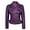 Purple, variant on Womens Lambskin Leather Jacket Bomber Motorcycle Biker Real Leather Jacket Red Size 3XL