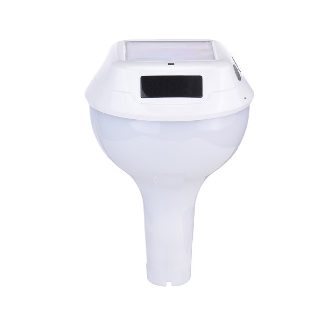 Termómetro de Piscina Con Energía Solar Con iluminación Ambiental RGB, Sensor de Temperatura de la Piscina, Luz Flotante RGB, Monitor de Humedad de Temperatura Interior,