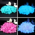 thumbnail image 4 of 100pcs Fish Tank Fluorescent Pebble Garden Parterre Decor Glow Stone Green, 4 of 9