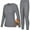 Gray, variant on Roadbox Thermal Underwear for Women - Winter Thermals Top & Bottom Set Ultra-Soft Fleece Lined Base Layer Skiing Cold Weather