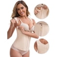 thumbnail image 3 of DARING DIVA Women's Zipper Hook Corset Tummy Control Body Shaper S Beige, 3 of 6