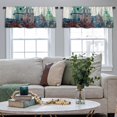thumbnail image 5 of LALILO Kitchen Curtain Valance Autumn Still Life Pumpkin Rod Pocket Window Curtain 52"x 18" Set of 2, 5 of 7
