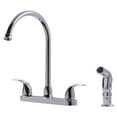thumbnail image 2 of Ultra Faucets Vantage Two Handle Kitchen Faucet w/ Side Spray, Stainless - UF21043, 2 of 2