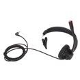 thumbnail image 1 of 2.5mm Phone Headset Noise Reduction Unilateral Elbow Plug Customer Service Headphone with Microphone for Landline VOIP, 1 of 1