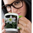 thumbnail image 2 of 3dRose, Easter Lily Flower - Photography Flowers, 15oz Two-Tone Green Mug, 2 of 7