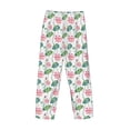 thumbnail image 3 of Lsque Lotus Flower Print Men's Pajama Pants, Lounge Pant - Comfortable Home Wear,Elastic Waistband, Stylish Design-Small, 3 of 9