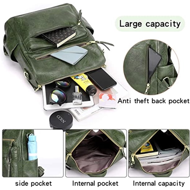 dark green backpack leather Lo & Sons Rowledge 2 Laptop - Nylon The Rowledge 2 is a 23.5L convertible backpack Green Full Leather Backpack
