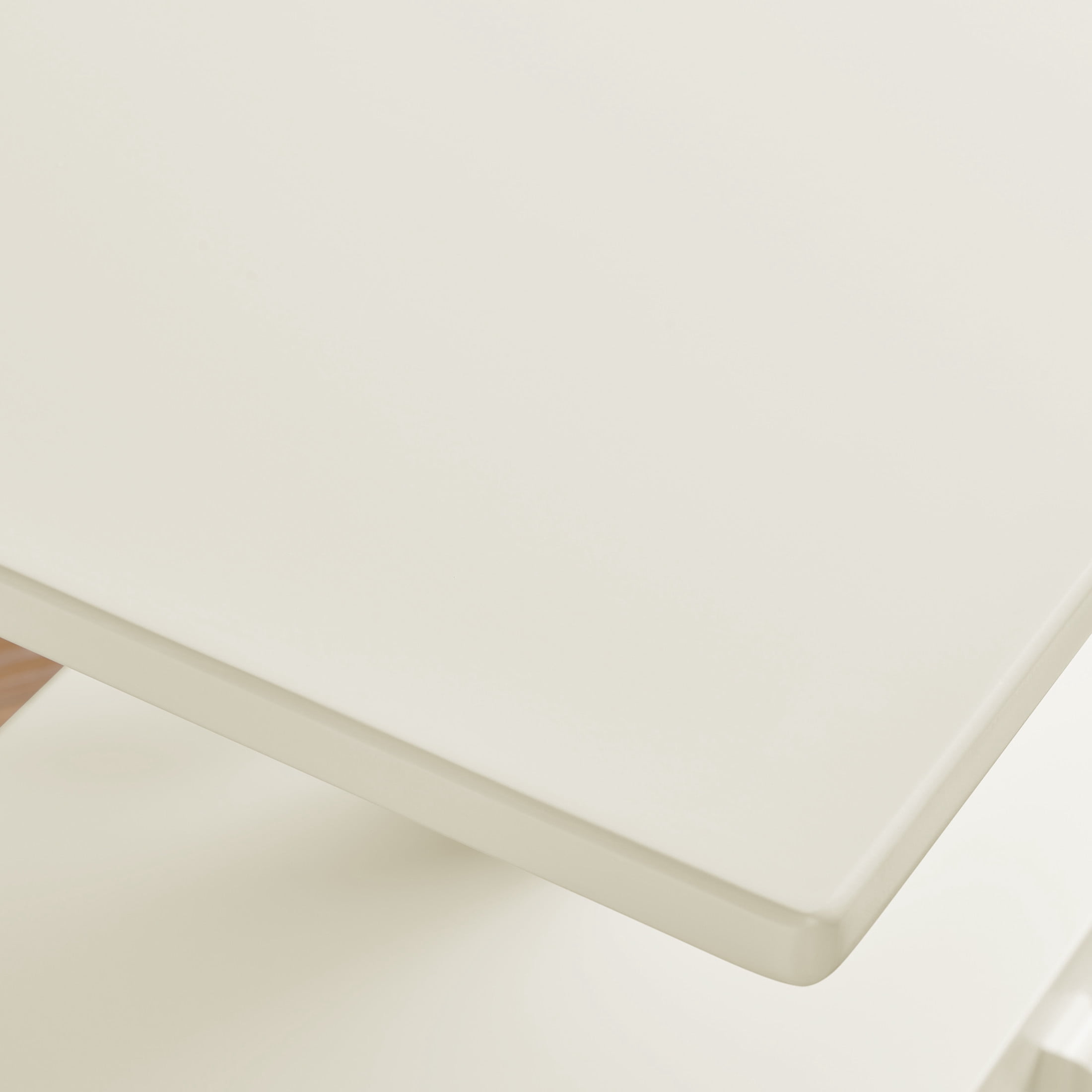 Noble House Arlais Adjustable Height Rolling End Table, High Gloss Lift Top Side Table with Charging Station, White