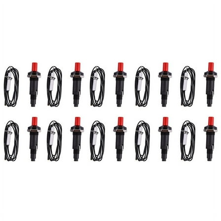10X Piezo Ignition Set with Cable 1000mm Long Push Button Kitchen for Gas Stoves Ovens