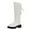 White, variant on Women Boots Winter Flat Thick Knee-High Fleece Warm Knight Snow Boot
