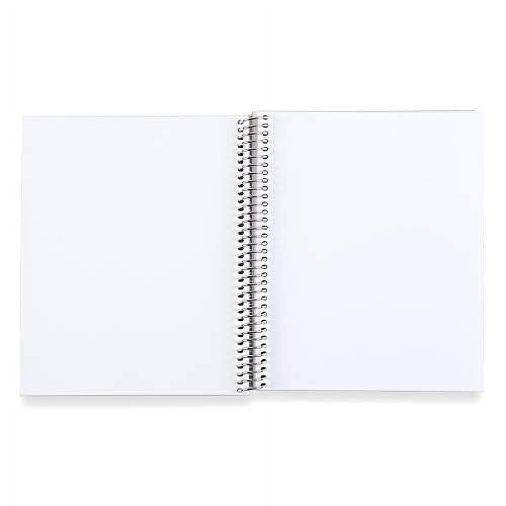 7 x 9 Spiral Bound Blank Sketchbook Notebook - Layers Colorful. 160 Page  Writing & Drawing Unlined Sketch Book. 80Lb Thick Mohawk Paper. Stickers