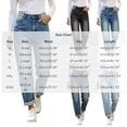 thumbnail image 3 of Karymi Jeans for Women Vintage Loose Straight, High Waist Denim Long Pants, Roll Cuff Wide Leg Trousers with Pockets, 3 of 6