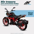thumbnail image 2 of Rin Completo Trasero Aspas Moto Nitrox 250 Rojo Kinlley, 2 of 6