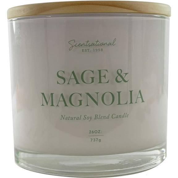 Scentsational - Sage & Magnolia 26 oz. Candle