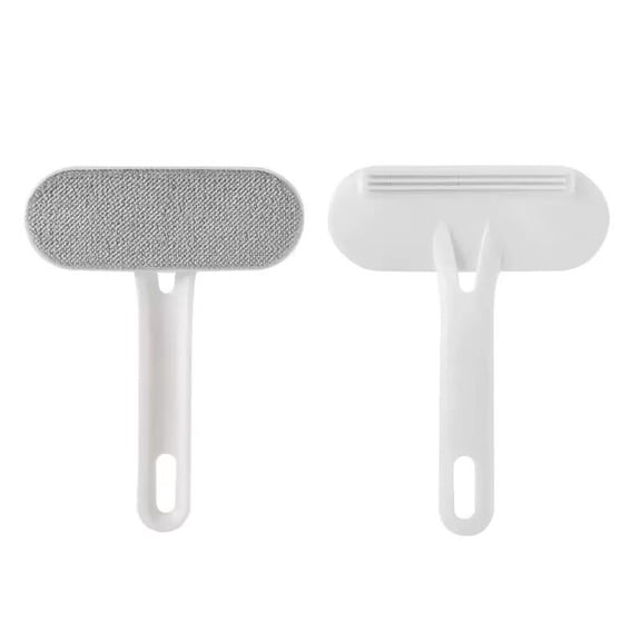2 in 1 Multifunctional Reusable Pet Hair Remover Brush,Dog & Cat Hair Remover Tool for Couch,Bedding & Carpet,Washable Fur Remover with Dual-Sided Cleaning Brush