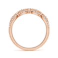 thumbnail image 2 of ANGARA Lab Grown Diamond Garl& Anniversary Ring for Women in 14K Rose Gold (Size-1.3mm| Color-F-G| Clarity-VS) | April Birthstone, Anniversary Jewelry Gift for Women | Lab-Grown Diamond Ring, 2 of 4
