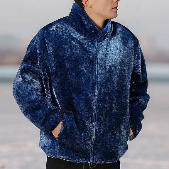 Ceisia Men's fashion solid color jacket pocket long sleeve outdoor Gift outerwear