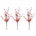 thumbnail image 2 of Valentine's Day Gifts,Valentines Day Decorations,3 Pack Artificial Valentines Day Decorations Pink Heart Picks with Red Pink Berries for Valentine's Day Wedding Anniversary Party Decor(#006), 2 of 8