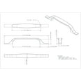 thumbnail image 3 of Elements 382-128PC Cosgrove Collection 128mm Center Cabinet Pull, Polished Ch..., 3 of 4