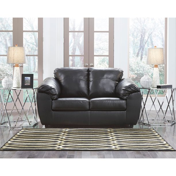 Black Leather Loveseat