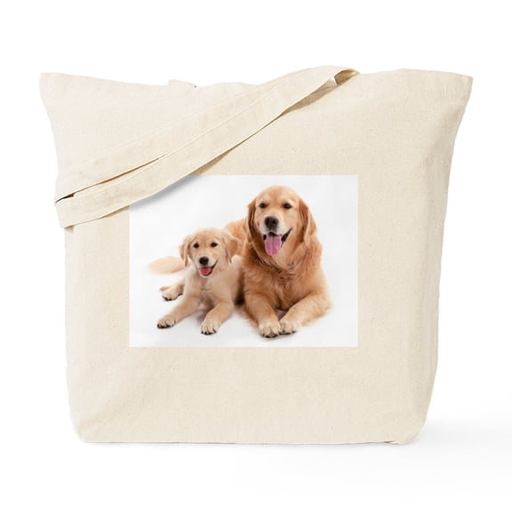 CafePress - Golden Retriever Buddies Tote Bag - Unisex Canvas Tote Bag, Beige, 1-Piece
