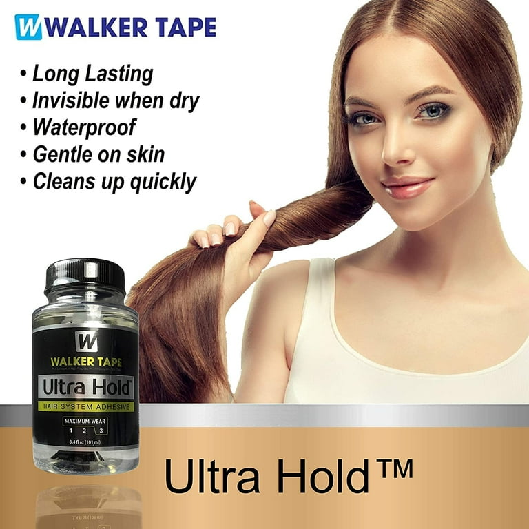 Ultra Hold Hair System Adhesive w/ White Hair Clip & Brush Bundle Pack | Waterproof Invisible Long-Lasting | Front Bonding Weave Toupees Wigs Extensions Lace Wig Glue | Bold Hold Lace Ultra Hold Hair System Adhesive w/ White Hair Clip & Brush Bundle Pack | Waterproof Invisible Long-Lasting | Front Bonding Weave Toupees Wigs Extensions Lace Wig Glue | Bold Hold Lace