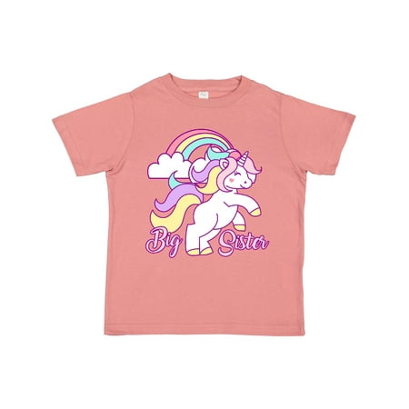 

Inktastic Big Sister Unicorn Gift Toddler Toddler Girl T-Shirt