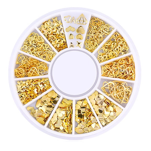 keusn ocean nail art studs gold charms summer sea metal alloy rivets shell starfish 3d hollow star punk animal sparkly manicure tips decoration accessories