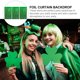 thumbnail image 5 of 3Pcs Festival Party Backdrops Green Tinsel Foil Fringe Curtain Background, 5 of 6
