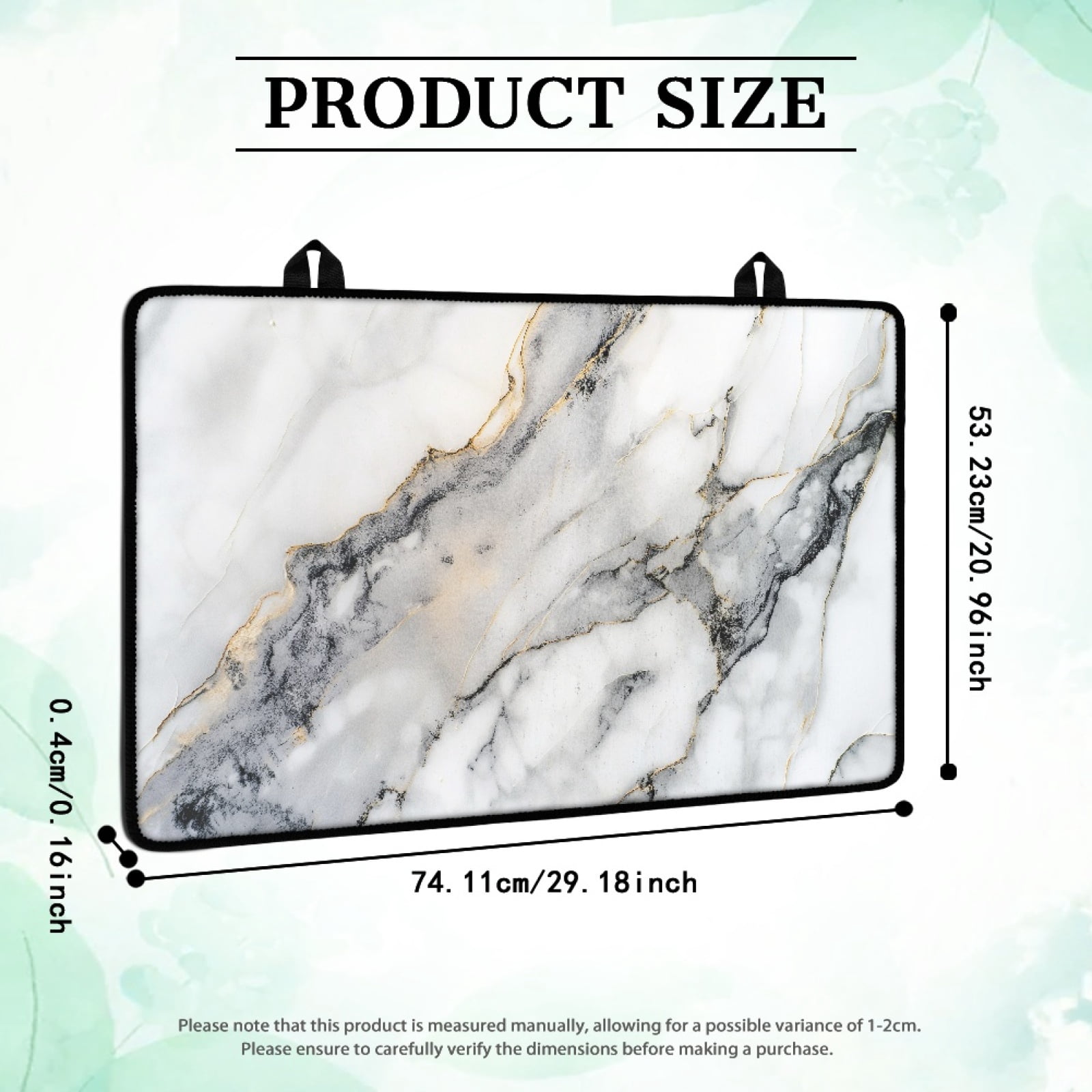 Renewold Stove Cover for Glass Top Stove, Induction Electric Stove Top Cover Protector Oil Resistant Heat Resistant Washer Dryer Top Mat, 29" x 21", White Grey Marble