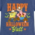 thumbnail image 3 of SpongeBob SquarePants - Happy Halloween Y'all - Girls Fitted Short Sleeve Tee, 3 of 6