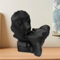 thumbnail image 3 of AMLESO Sculpture en Résine Sculptée rs Figurines Statue Abstraite Artisanat en Collection Couple Noir, 3 of 7